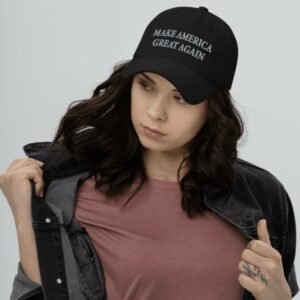 Trump 2024 Never Surrender Black MAGA Dad Hat Caps