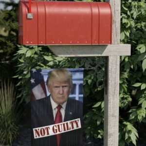 Trump 2024 Not Guilty Garden Flags