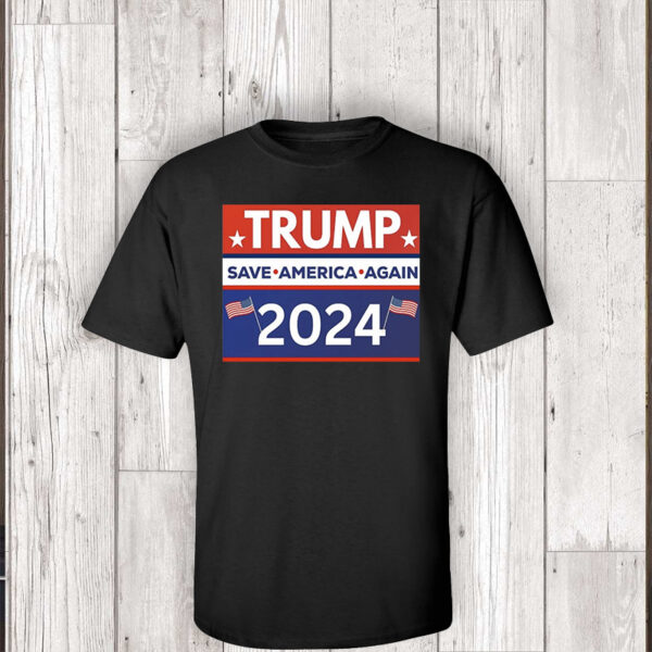 Trump 2024: Save America Again with Official Campaign Shirt - Image 2