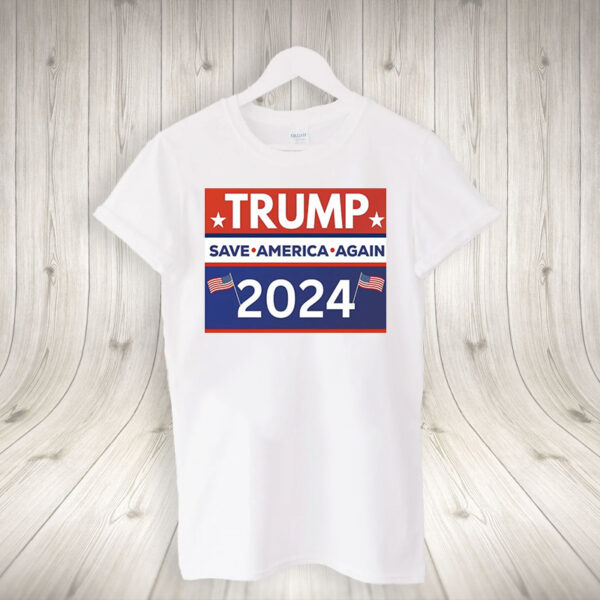 Trump 2024: Save America Again with Official Campaign Shirt