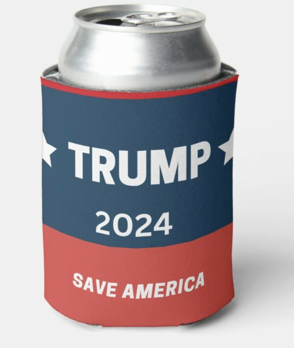 Trump 2024 Save America Can Cooler: Keep Your Drinks Cold and Show Your Support - Image 2