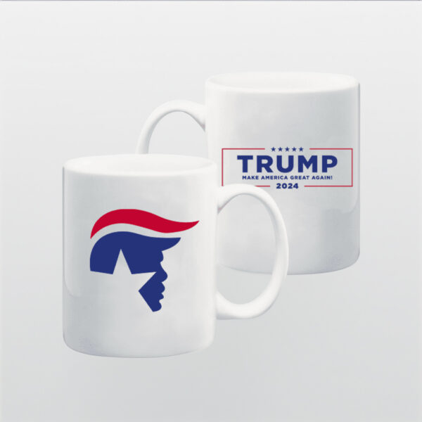 Trump Silhouette: The Perfect Coffee Mug for Patriots