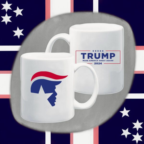 Trump Silhouette: The Perfect Coffee Mug for Patriots - Image 2