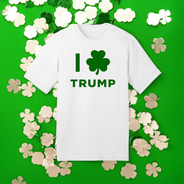 Celebrate St. Patrick's Day with Trump: White T-Shirt - Image 2