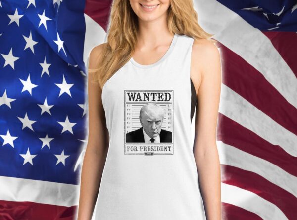 Trump 2024 Wanted: Ladies Tank Top - Image 3