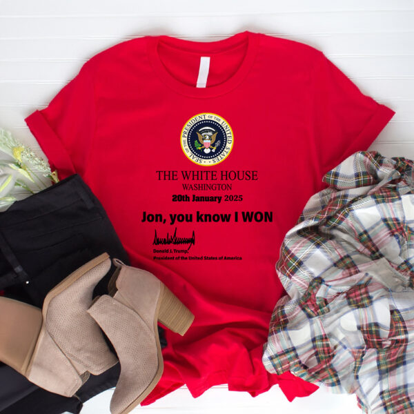 Commemorate Inauguration Day with the Trump White House Washington 20th January 2025 T-Shirt - Image 3