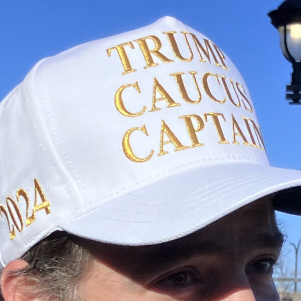 Trump Caucus Captain White Embroidered Hat