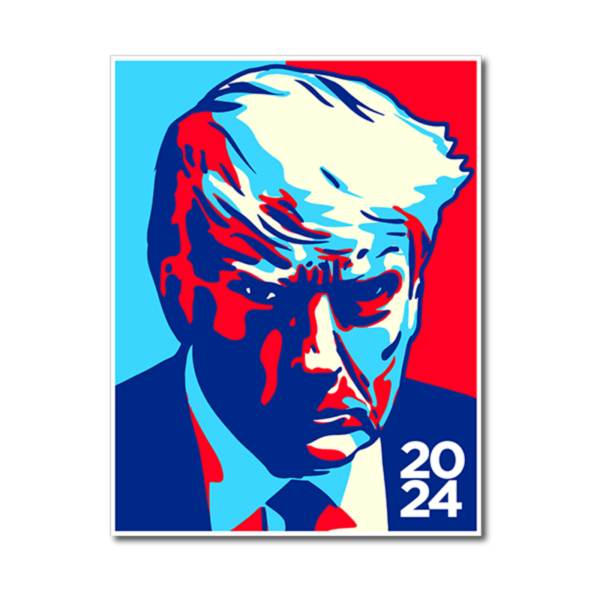 Trump Colorblock Poster 18"x24" - Image 3