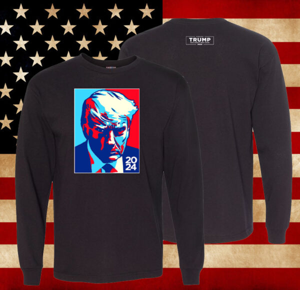 Trump Colorblock Long Sleeve T-Shirt: Show Your Patriotism in Style - Image 2