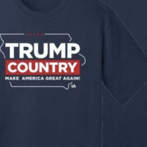 Trump Country Iowa Navy Cotton T Shirts