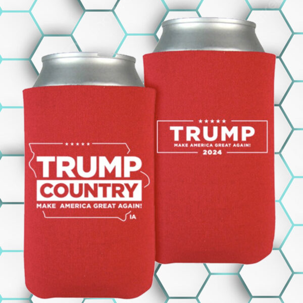 Trump Country-Iowa Red: The Ultimate Beverage Cooler for Patriots