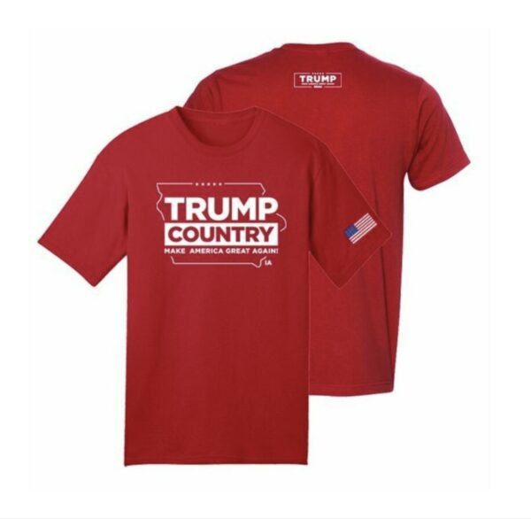 Show Your Trump Pride: Iowa Red Cotton T-Shirt