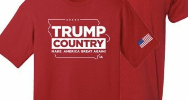 Show Your Trump Pride: Iowa Red Cotton T-Shirt - Image 2