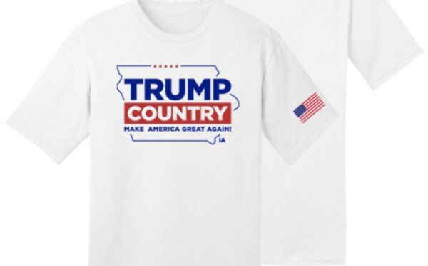 Trump Country Iowa: Show Your Patriotism with Our White Cotton T-Shirt - Image 2