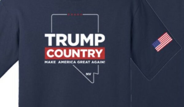 Trump Country Nevada Navy Cotton T-Shirt: Show Your Patriotism and Support - Image 2