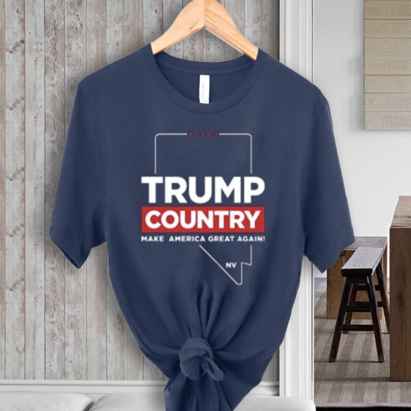 Trump Country Nevada Navy Cotton T-Shirt: Show Your Patriotism and Support - Image 4