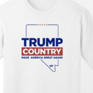 Trump Country Nevada White Cotton T Shirts