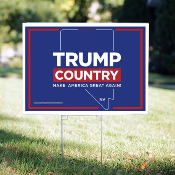 Show Your Trump Pride with Our 24"x18" Nevada Yard Sign