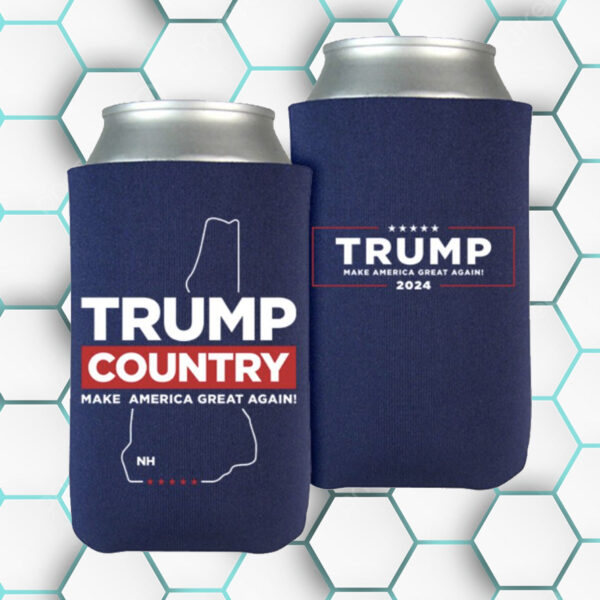 Trump Country New Hampshire Navy Beverage Cooler: Keep Your Drinks Cold and Show Your Patriotism