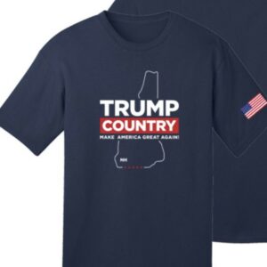 Trump Country New Hampshire Navy Cotton T Shirts