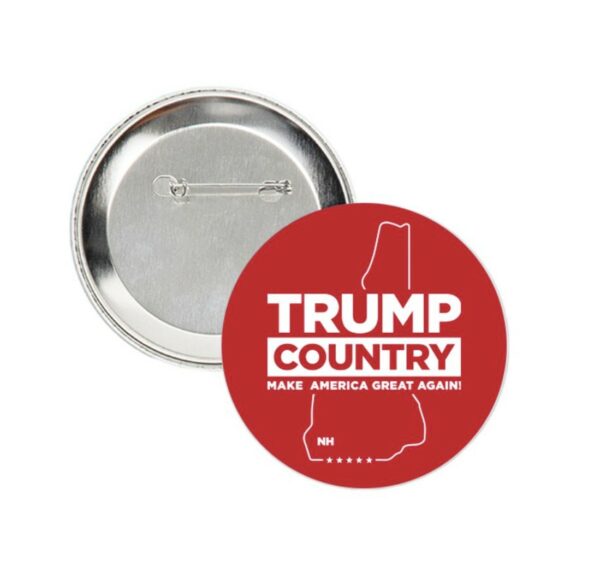 Trump Country-New Hampshire Red Buttons