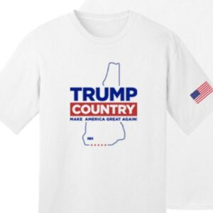 Trump Country New Hampshire White Cotton T Shirts