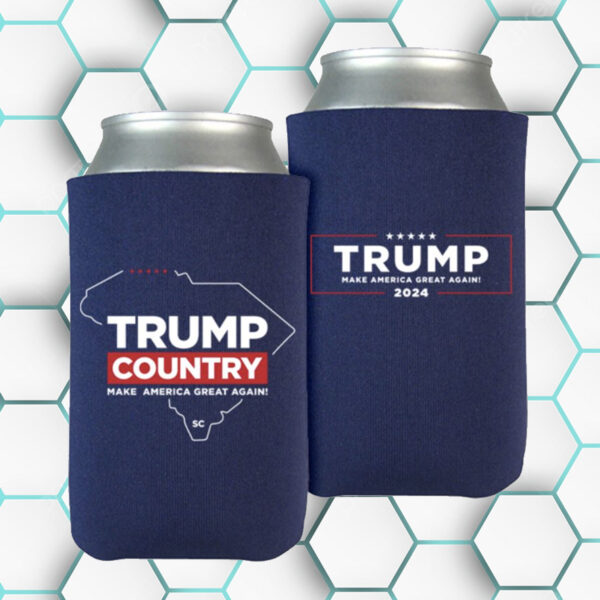 Trump Country South Carolina Navy Beverage Cooler: Patriotic Pride for Your Refreshments