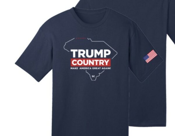 Trump Country: South Carolina Navy Cotton T-Shirt - Image 2