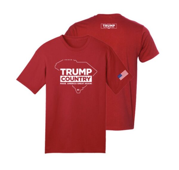 Show Your Trump Pride: Red Cotton T-Shirt for South Carolina Patriots