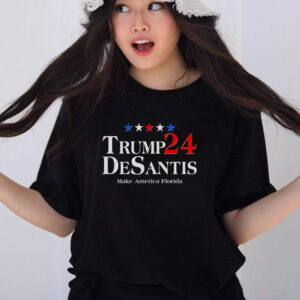 Trump DeSantis 2024 Make America Florida Election Logo T Shirts