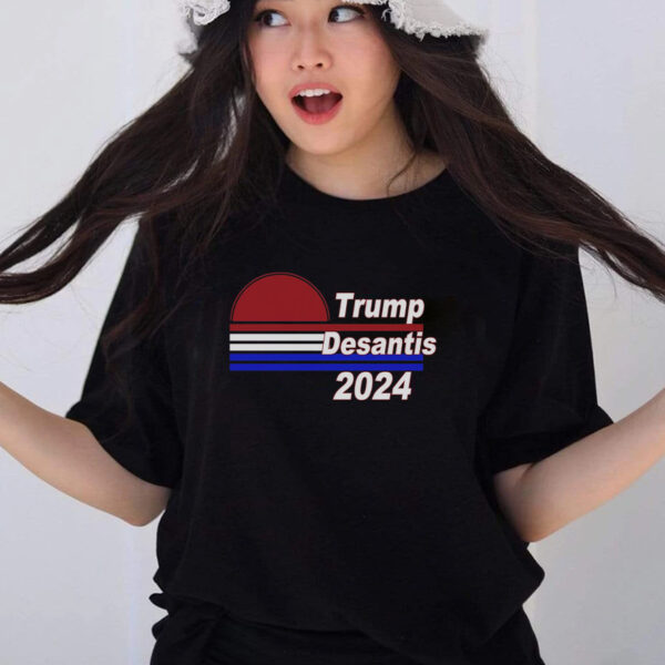 Trump Desantis 2024: Show Your Patriotic Support with Our Red, White, and Blue T-Shirt