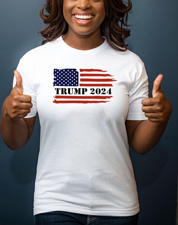 Show Your Support: Trump 2024 Flag Shirt - Image 2