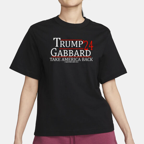 Trump Gabbard 2024: The Ultimate Unisex T-Shirt for Political Enthusiasts - Image 2