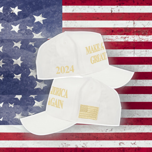 Show Your Support: Trump MAGA 2024 White Hat - Image 2