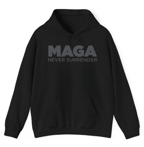 Trump MAGA Never Surrender Black Hoodie