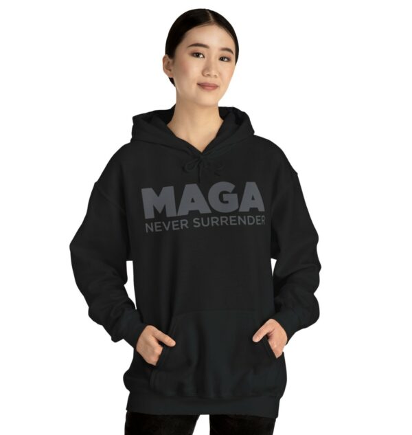 Trump MAGA Never Surrender Black Hoodie Shirts