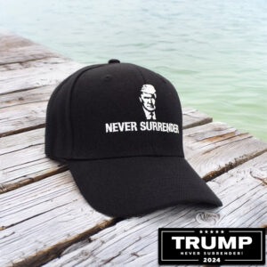 Trump Mug Shot Never Surrender Embroidered Hats Ball Caps