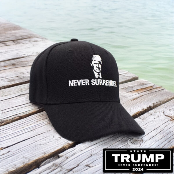 Trump Mug Shot Never Surrender Embroidered Hats Ball Caps