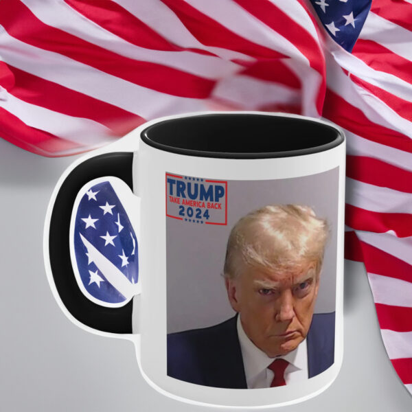 Trump Mug Shot 2024: Iconic Mug with Official Campaign Logo