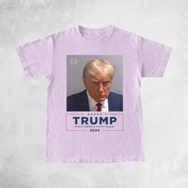 Trump Mugshot Make America Great Again 2024 T-Shirt - Image 2