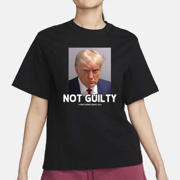 Trump Mugshot NOT GUILTY Unisex Classic T-Shirt: Show Your Support for the Former President - Image 2