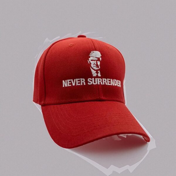 Trump Mugshot Never Surrender Embroidered Hat: A Symbol of Unwavering Patriotism - Image 4