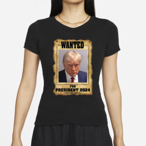 Trump Mugshot Wanted For President 2024 Unisex Classic T Shirt