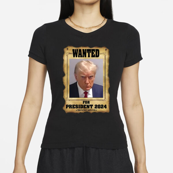 Trump Mugshot Wanted For President 2024 Unisex Classic T-Shirt - Image 2