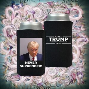 Trump Never Surrender Beverage Cooler Black