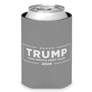 Trump Never Surrender Beverage Cooler Gray Back