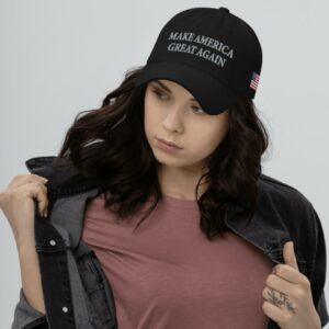 Trump Never Surrender Black MAGA 2024 Flag Usa Hat Capss