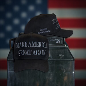 Trump Never Surrender Black MAGA 47 Hat