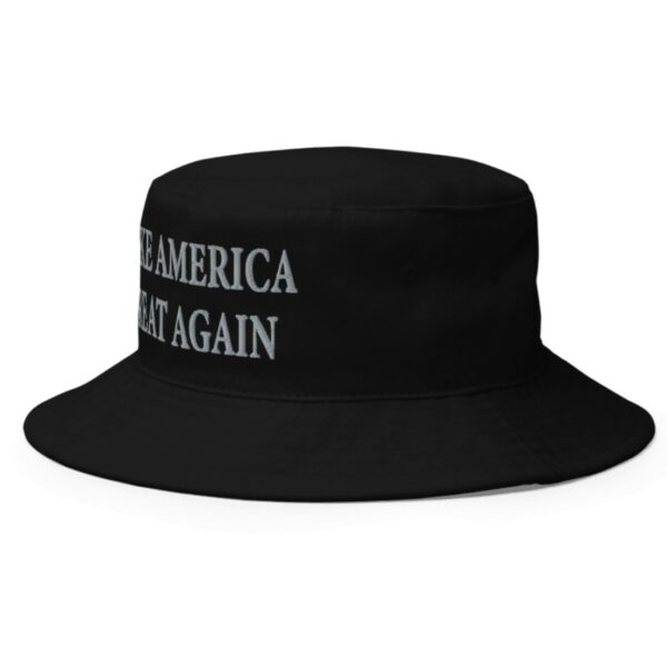 Trump Never Surrender Black MAGA Bucket Hat Cap