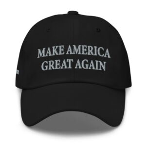 Trump Never Surrender Black MAGA Dad Hat